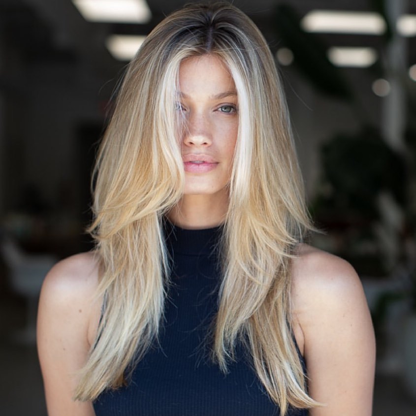 Long Hair with Face-Framing Layers